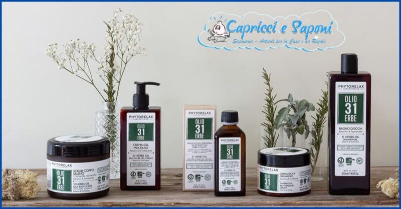  offerta OLIO 31 ERBE per la cura della pelle con oli ed estratti naturali Lucca - CAPRICCI E SAPONI