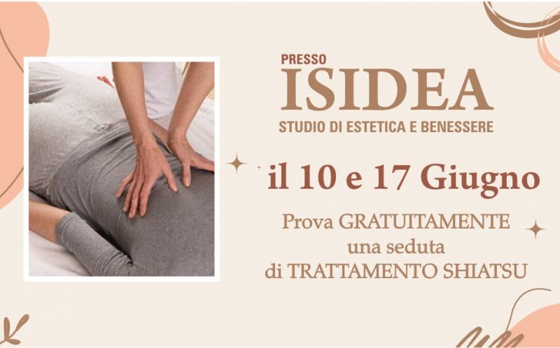 offerta trattamento shiatsu gratuito centro estetico isidea a torino