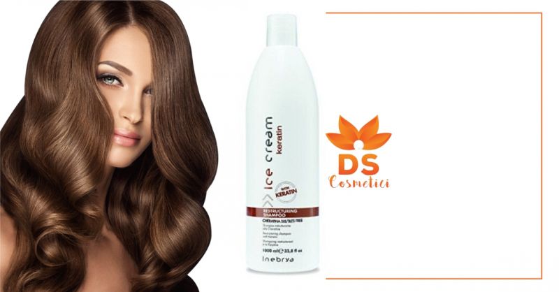  DS Cosmetici - offerta Inebrya Ice Cream Keratin shampoo ristrutturante alla cheratina 1000ml