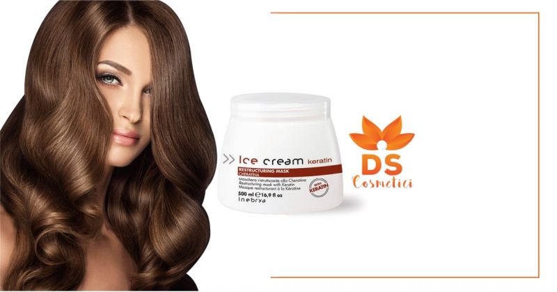  DS Cosmetici - offerta Inebrya Ice Cream Keratin maschera ristrutturante alla cheratina 500ml