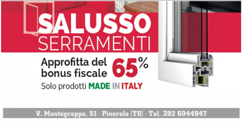   salusso serramenti offerta bonus fiscale sugli infissi Pinerolo in provincia di Torino - occasione ecobonus ristrutturazione serramenti