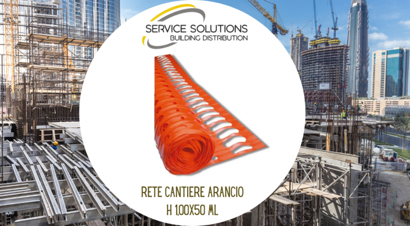 SERVICE SOLUTIONS vendita materiale edile – offerta vendita rete cantiere arancio