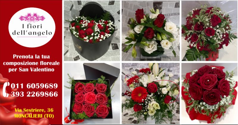 offerta vendita mazzi di rose san valentino - occasione composizioni floreali per san valentino torino