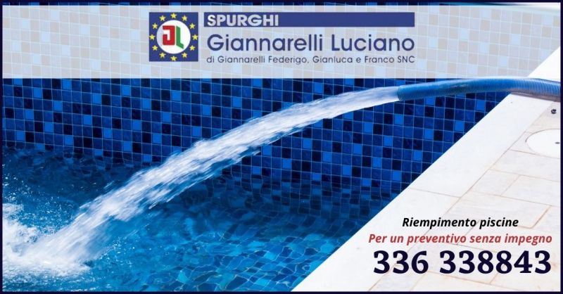  offerta servizio riempimento piscine per privati ed enti pubblici Toscana