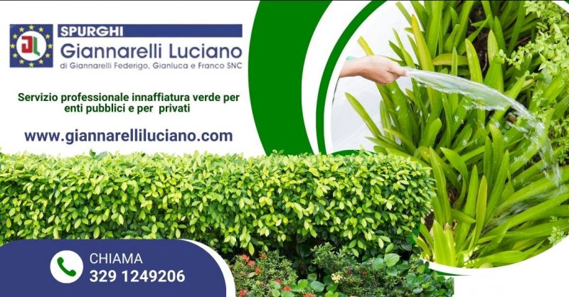 offerta servizio professionale innaffiatura verde enti pubblici e privati