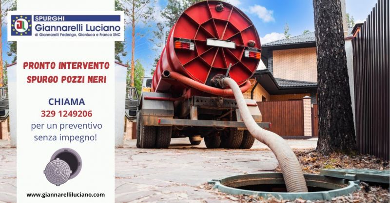 pronto intervento spurgo pozzi neri Versilia