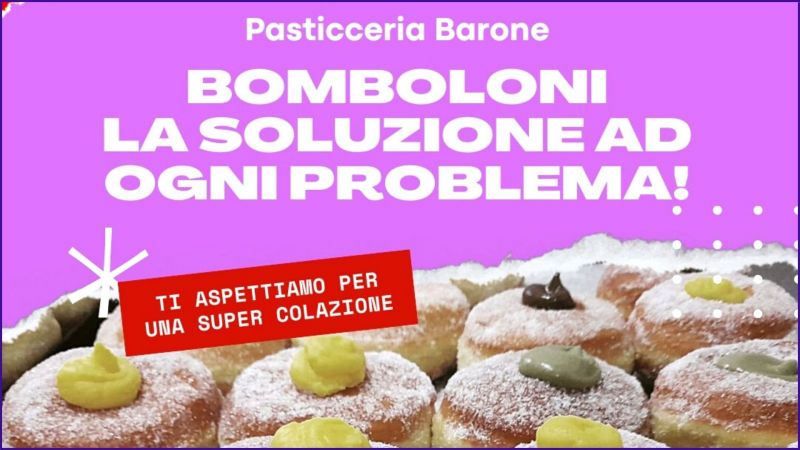 offerta bomboloni artigianali pasticceria Siena - PASTICCERIA BARONE
