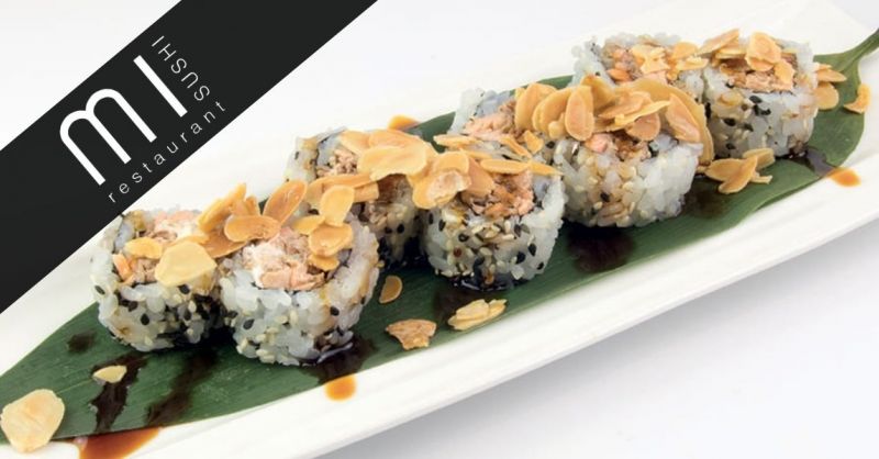 EBI MANDORLA MAKI Specialità Uramaki e Hosomaki miglior ristorante di sushi a Noventa Vicentina