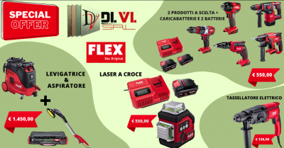 offerta elettroutensili flex a batteria levigatrice trapano avvitatore tassellatore elettrico aspiratore casaluce aversa