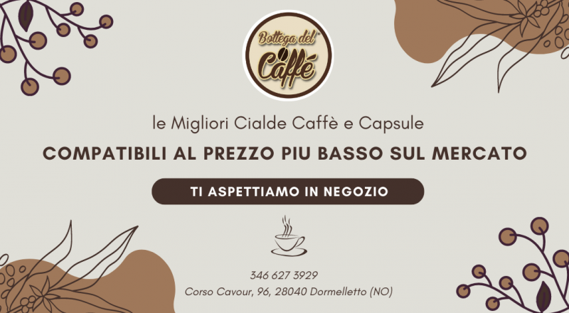 Offerta vendita cialde caffè Novara – occasione vendita Capsule caffè Compatibili Novara