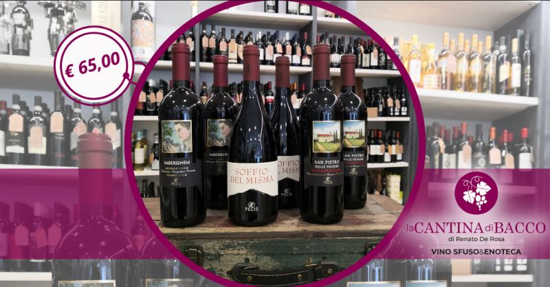 Offerta pacchetto vini rossi bergamaschi - occasione vendita vino Imberghem e Soffio del Misma