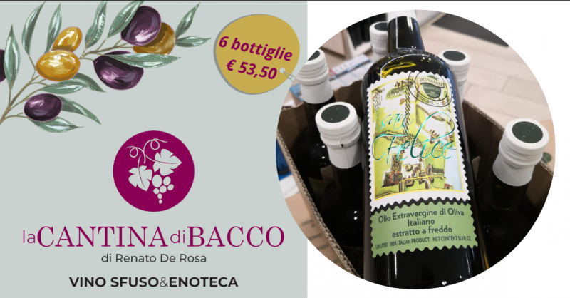 Offerta vendita olio extravergine di oliva Bonamini San Felice Bergamo - promozione vendita olio evo buono in offerta Bergamo