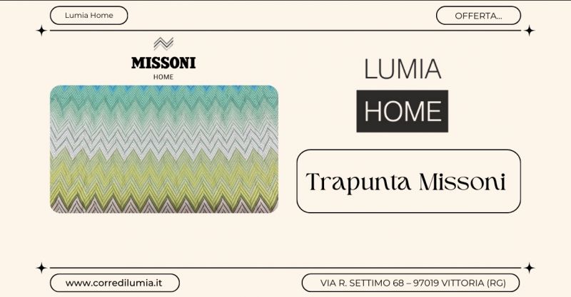 Super offerta trapuntina Missoni