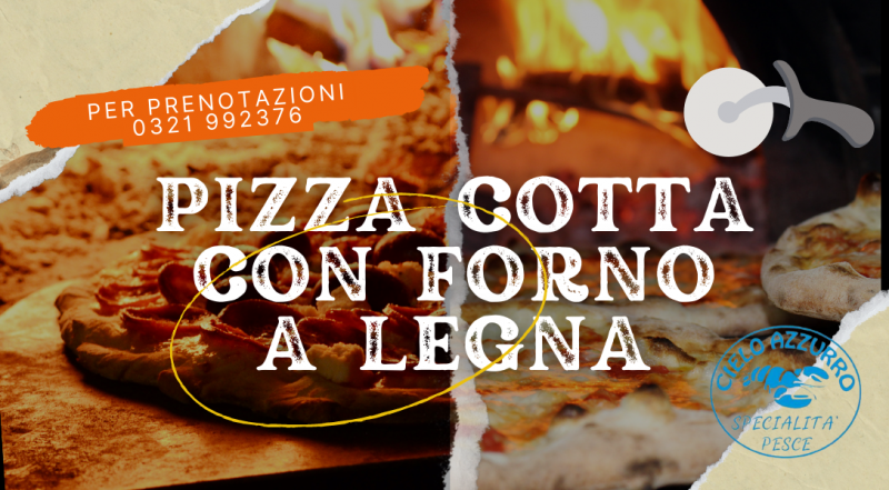 Offerta pizzeria con pizza cotto in forno a legna Novara – occasione ristorante con pizzeria Novara