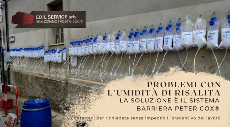 Offerta umidita di risalita nei muri Chieti – occasione sistema barriera Peter Cox per umidita dei muri Chieti