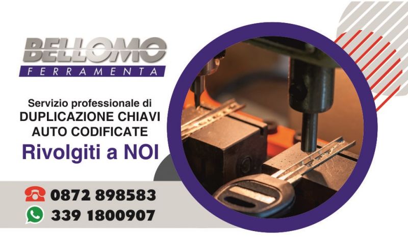 occasione ferramenta con servizio duplicazione chiavi auto codificate