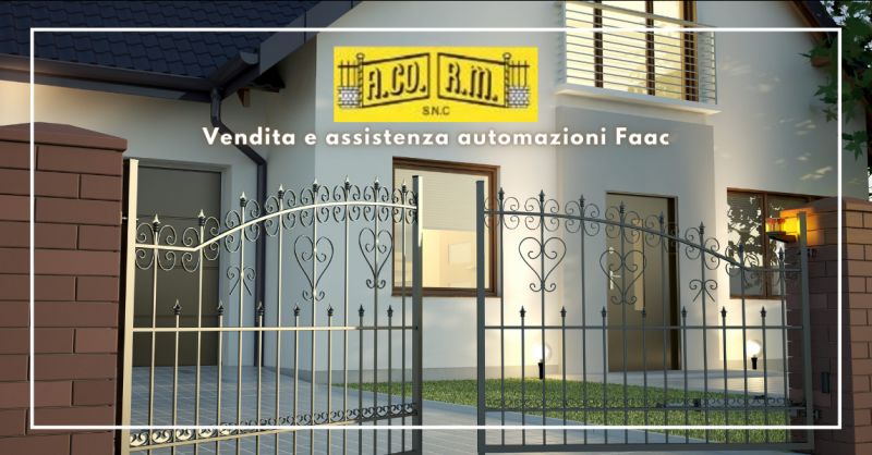ACORM Offerta vendita cancelli Faac Roma - occasione assistenza cancelli Faac Aprilia