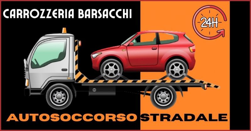  offerta servizio soccorso stradale 24 ore su 24 Pisa e Livorno - CARROZZERIA BARSACCHI