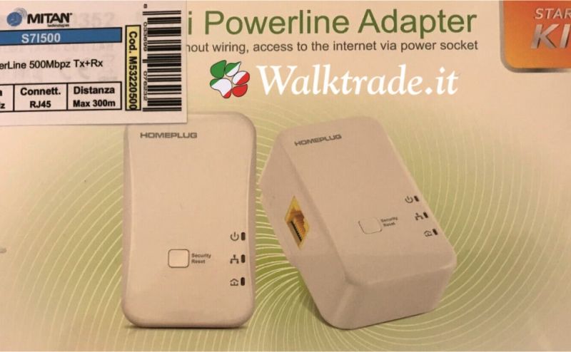 Kit Powerline per connessione rete LAN attraverso rete elettrica