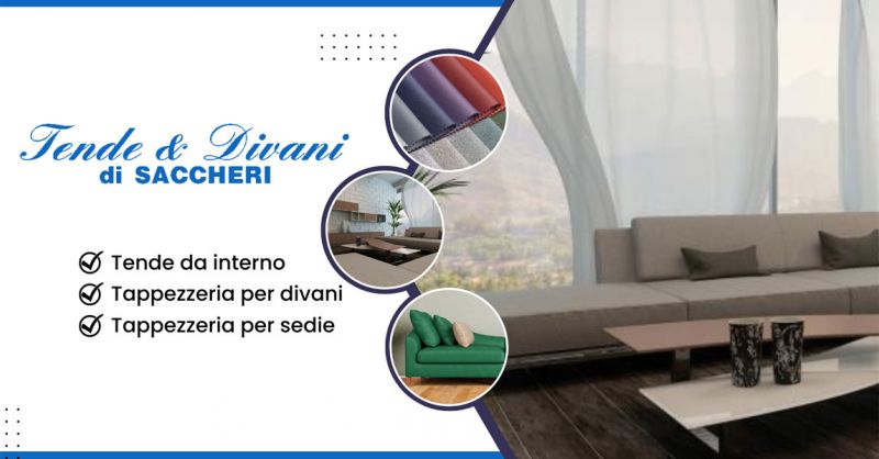 Tende da interno e tappezzeria per divani e sedie a Ciampino