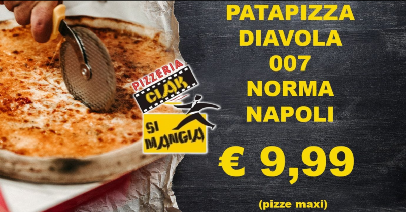 Offerta pizza da asporto formato maxi a Vittoria - promozione pizza formato famiglia a domicilio a Vittoria