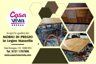 offerta mobili in legno massello a fano occasione negozio vendita arredo in legno massello pesaro