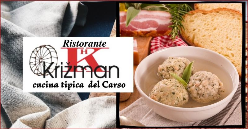  offerta ristorante cucina tipica del Carso - RISTORANTE ALBERGO KRIZMAN