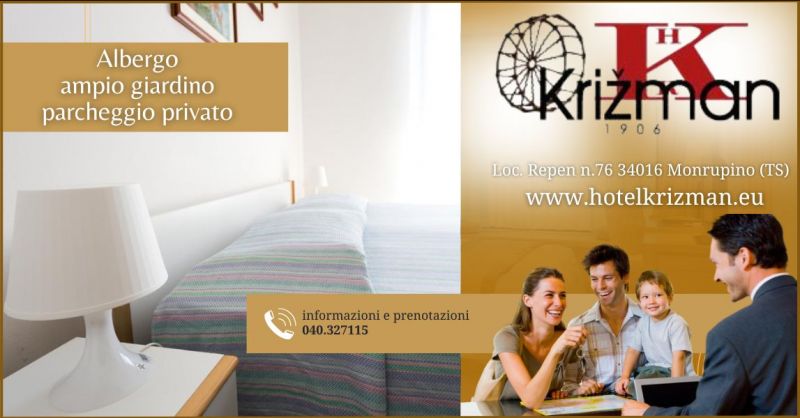 occasione albergo soggiorno e vacanza nel cuore del Carso  a Trieste - ALBERGO KRIZMAN