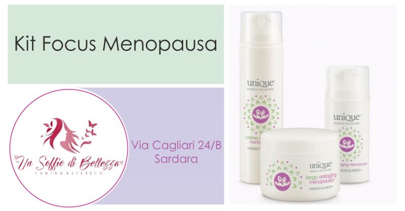 UN SOFFIO DI BELLEZZA di Giuliana Corrias - offerta kit focus menopausa di Unique estetica funzionale
