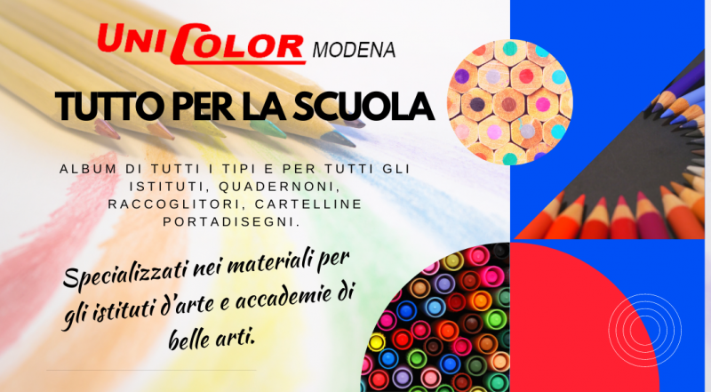 Offerta vendita materiale per la scuola e istituti d’arte Moneda – occasione vendita matite biro album Modena