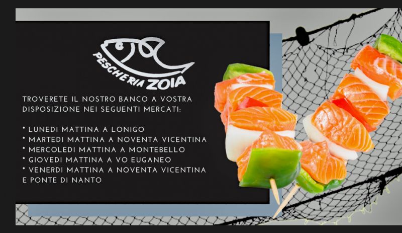Offerta vendita spiedini di pesce fresco di qualità Vicenza - Occasione Furgone ambulante di pesce di alta qualità Vicenza