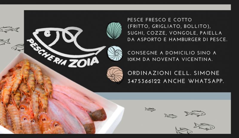 Offerta Il pesce fresco di giornata consegnato a casa - Occasione Pescheria Zoia consegne a domicilio Noventa Vicentina