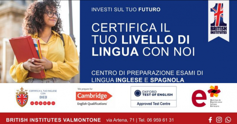 occasione preparazioni esami Cambridge Bieb Anagni - offerta certificati Inglese Oxford Paliano