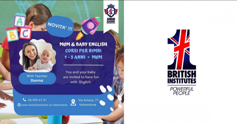 BRITISH INSTITUTES VALMONTONE - Offerta corso per bambini di inglese da uno a tre anni Valmontone