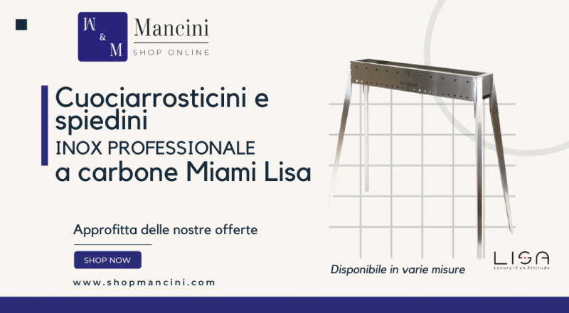   Offerta vendita online Cuoci arrosticini e spiedini realizzata in Acciaio Inox