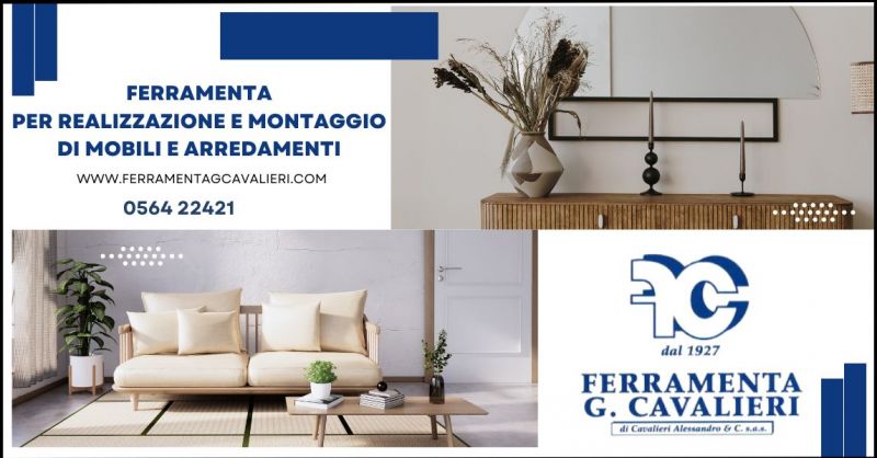 promozione ferramenta per la realizzazione e montaggio di mobili e arredamenti a Grosseto