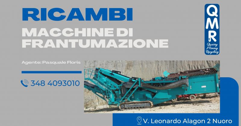 QMR - OFFERTA RICAMBI PER MACCHINE DI FRANTUMAZIONE MOBILE E FISSA