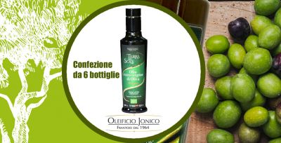  offerta vendita online confezione da 6 bottiglie olio extravergine d oliva biologico italiano oleificio jonico