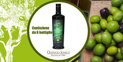 offerta acquista online cartone 6 bottiglie olio extravergine oliva biologico italiano oleificio jonico