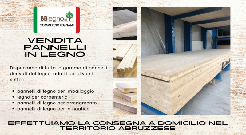 Offerta vendita pannelli di legno per la nautica Teramo – occasione vendita pannelli legno per imballaggio Teramo