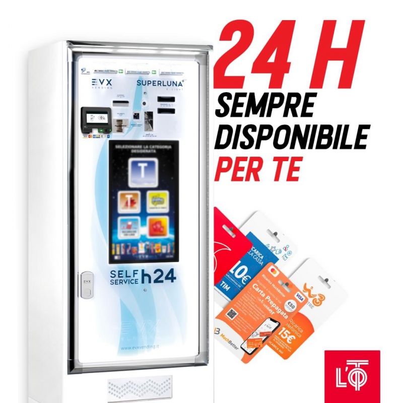 Offerta PuntoLis Ricariche telefoniche distributore automatico ricariche telefoniche H24 Orgiano