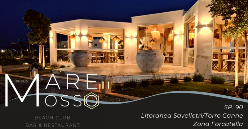 Mare Mosso Beach Club - Offerta lido con ristorante bar fronte mare costa pugliese Torre Canne