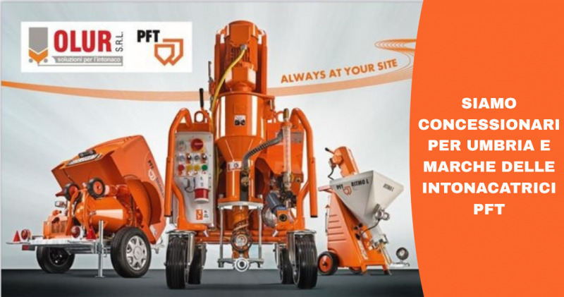 Noleggio intonacatrici PFT