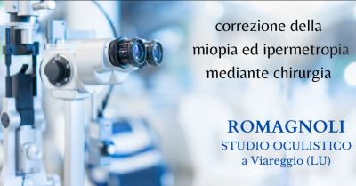 offerta correzione della miopia ed ipermetropia mediante chirurgia