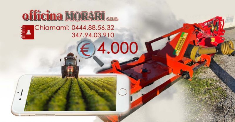 AUTOFFICINA MORARI - Offerta vendita rotante da 3 metri seminuova per mezzi agricoli Vicenza