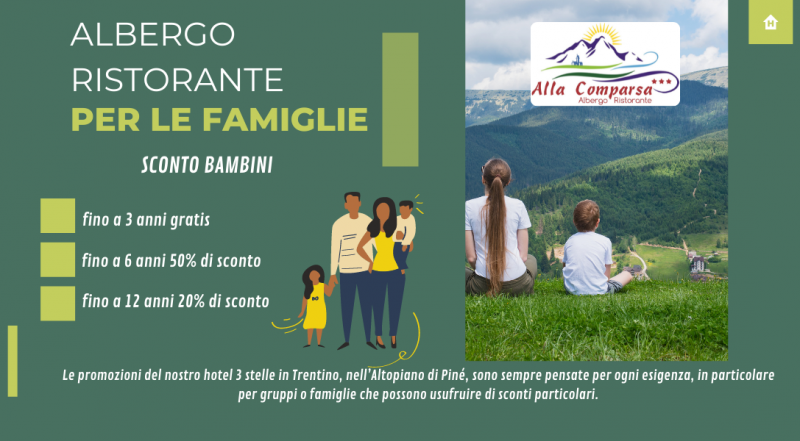 Offerta hotel con offerte per famiglie Trentino Trento – occasione hotel ristorante adatto a famiglie e gruppi Trento