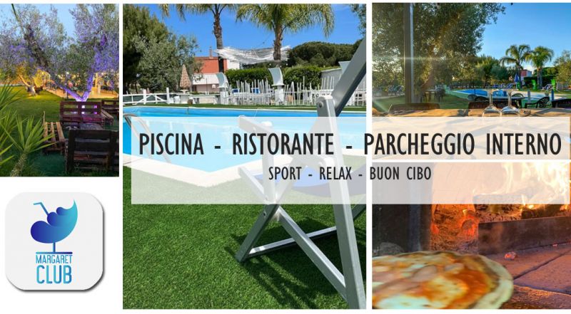 OFFERTA CENTRO SPORTIVO CON PISCINA E RISTORANTE A GIOVINAZZO - PROMOZIONE PISCINA ALL APERTO CON PARCHEGGIO INTERNO A BARI