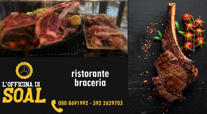 OFFERTA BISTECCA TOMAHAWK DOVE MANGIARLA  BARI - PROMOZIONE RISTORANTE E BRACERIA AL CENTRO DI BARI