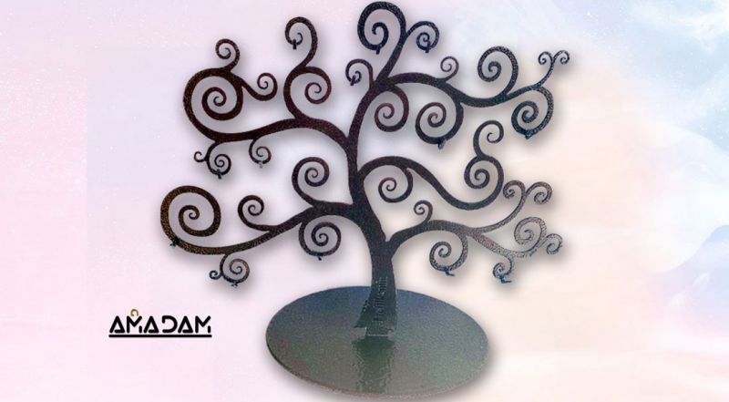 OFFERTA ESPOSITORE PER BIJOUX ALBERO DELLA VITA CON PIEDISTALLO – PROMOZIONE ESPOSITORE PER BIJOUX IN ACCIAIO