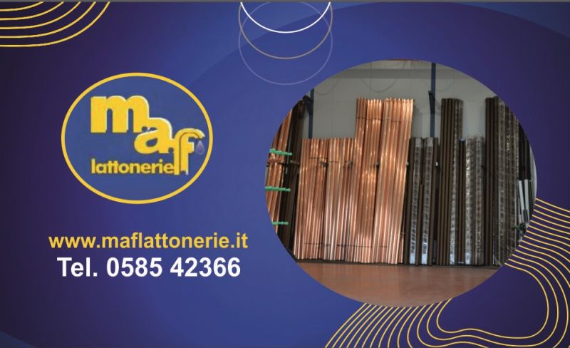 offerta produzione lamiere metalliche per opere di lattoneria massa carrara